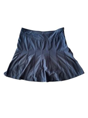 Athleta Wear About Skort Gray Athletic Sport Tennis Running Pockets Zip
